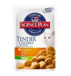 Hill's Feline Kitten Pollo Sobres comida húmeda