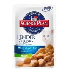 Hill's Feline Kitten Pescado Sobres comida húmeda