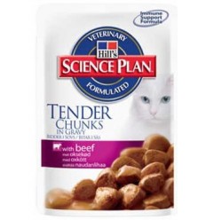 Hill's Feline Adult Ternera Sobres comida húmeda