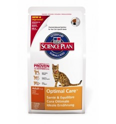 Hill's Adult Optimal Care Cordero comida para gatos