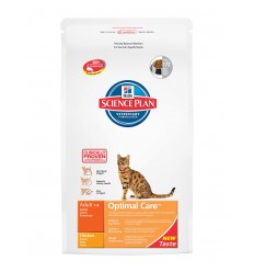 Hill's Adult Optimal Care Pollo comida para gatos