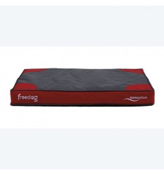 Freedog Cama Memory Foam Flat rojo