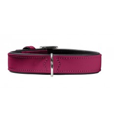 Collar para perro SOFTIE de piel Frambuesa