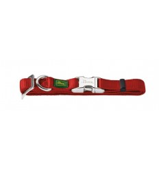 Collar perro Vario Basic Nylon rojo Burdeos