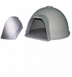Pack caseta dogloo con puerta para perros extra grandes