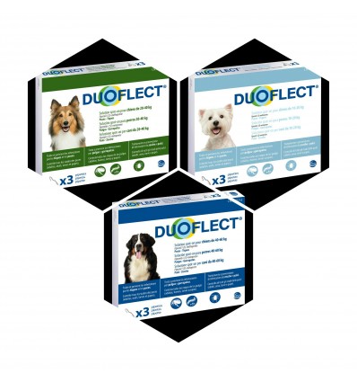 Duoflect Antiparasitario para perros de 3 pipetas